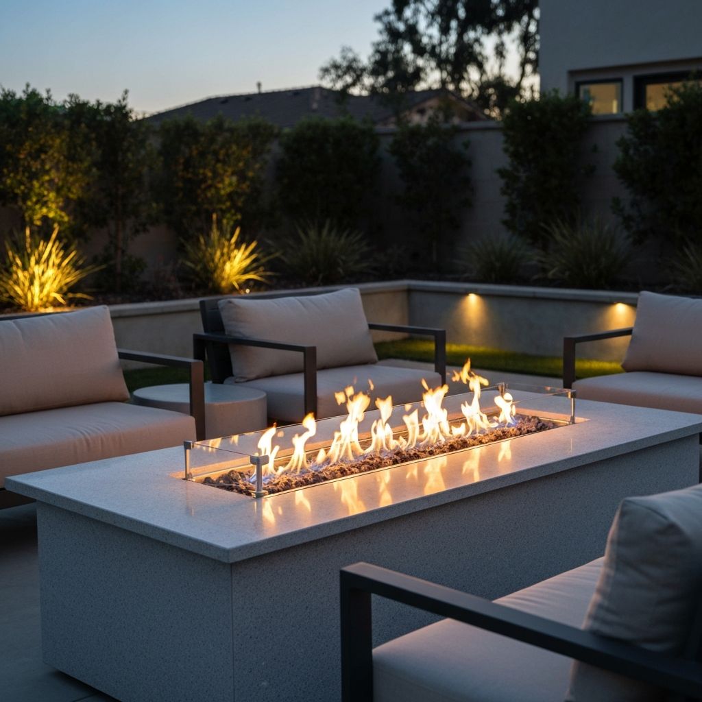 Contemporary fire pit design