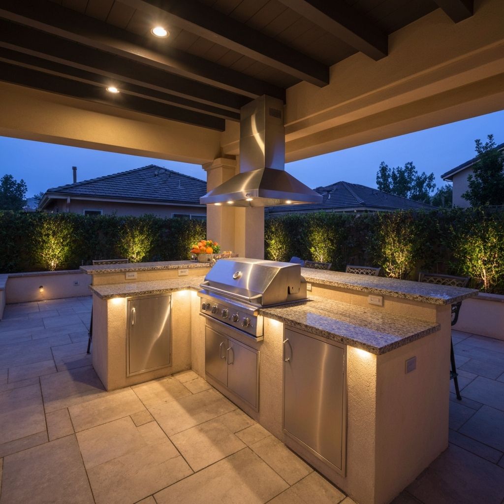 Evening entertainment kitchen