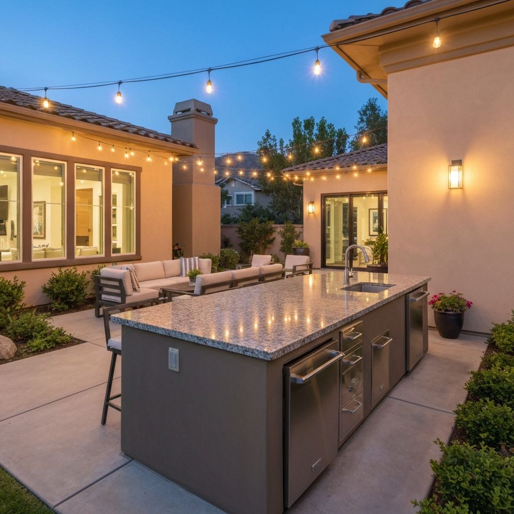 Complete outdoor living space transformation with patio and fire feature in Atherton