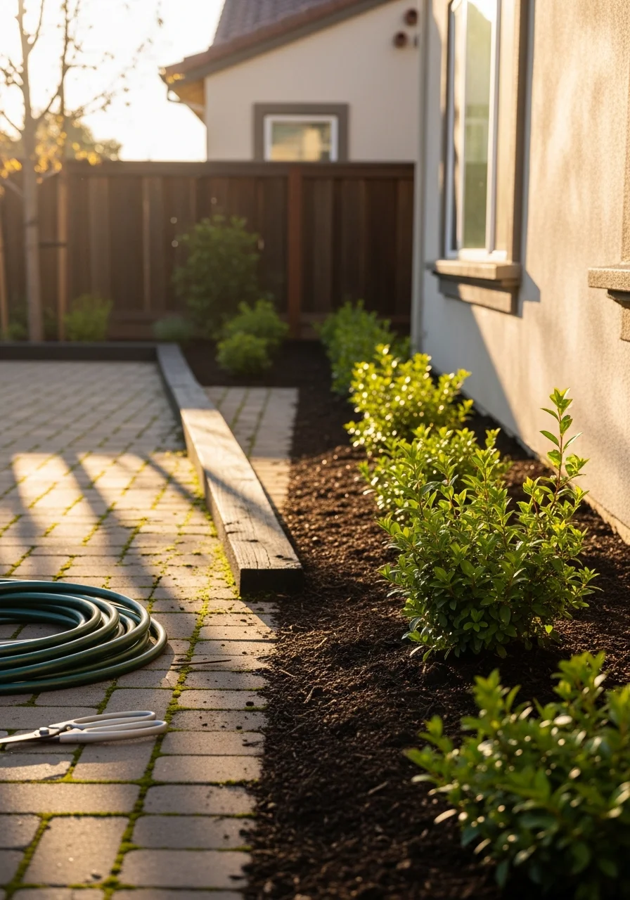 San Jose homeowner in their backyard, representing the city's varied residential communities we serve.